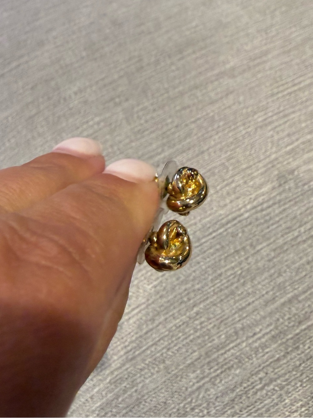 kate spade gold tone Knot Stud Earrings - Picture 3 of 3